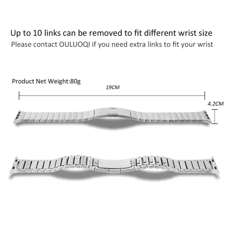 Stainless Steel strap for Apple Watch Band 44mm 41mm 45mm 40mm 42mm 38mm Butterfly Metal Bracelet watchband iwatch 3 5 6 se 7 8