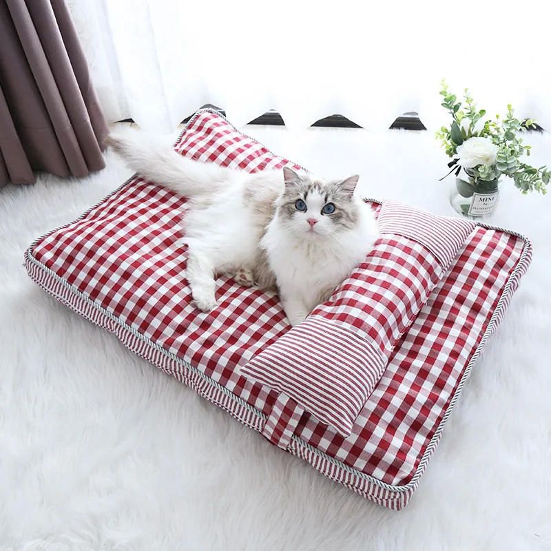 

Four Seasons General Pet Mattress Can Be Removable and Washable Dog Mattress Kennel Celebrity Sleeping Pad Korean Cat Nest.