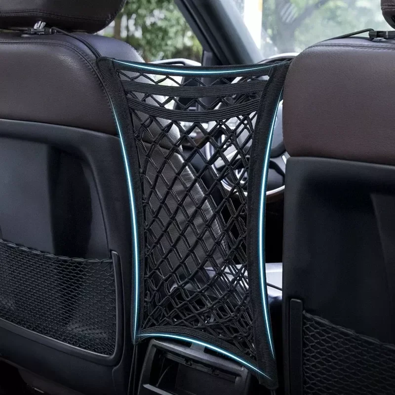 

Car Net Organizer Auto Mesh Trunk Universal Strong Elastic Seat Back Storage Bag Interior Car Accessories