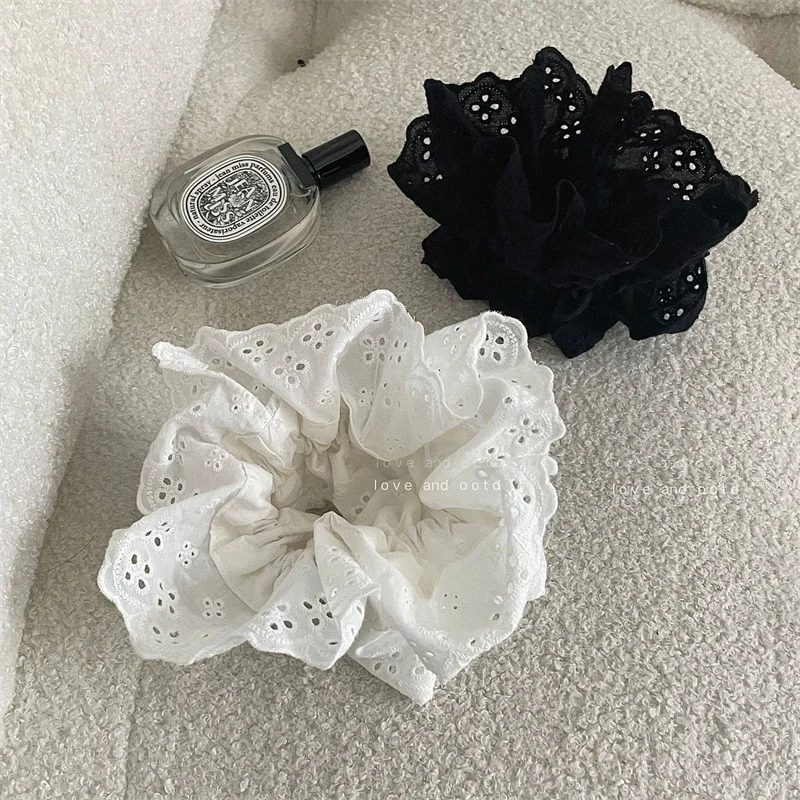 

Женская Кружевная повязка для волос, черная или Белая Кружевная повязка для волос в винтажном стиле, аксессуар для волос в стиле «Лолита», ...