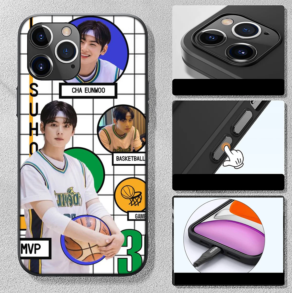 SK48 cha EunWoo Lee Dong min K POP Phone Soft Case for iPhone 12 11 X XS XR Pro Max 6 6s Plus SE