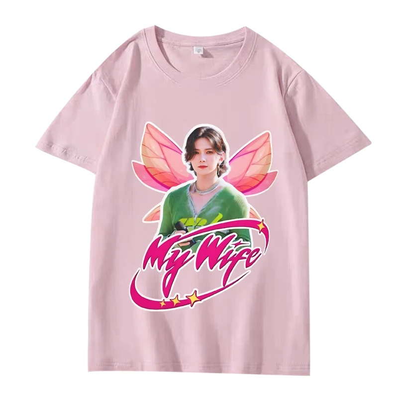 Фото Футболка Ateez Yeosang My Wife Kpop 2025 для мужчин и женщин, большие размеры, 100% хлопок, горячая распродажа, с коротким рукавом, летний принт, унисекс, топы больших размеров №5
