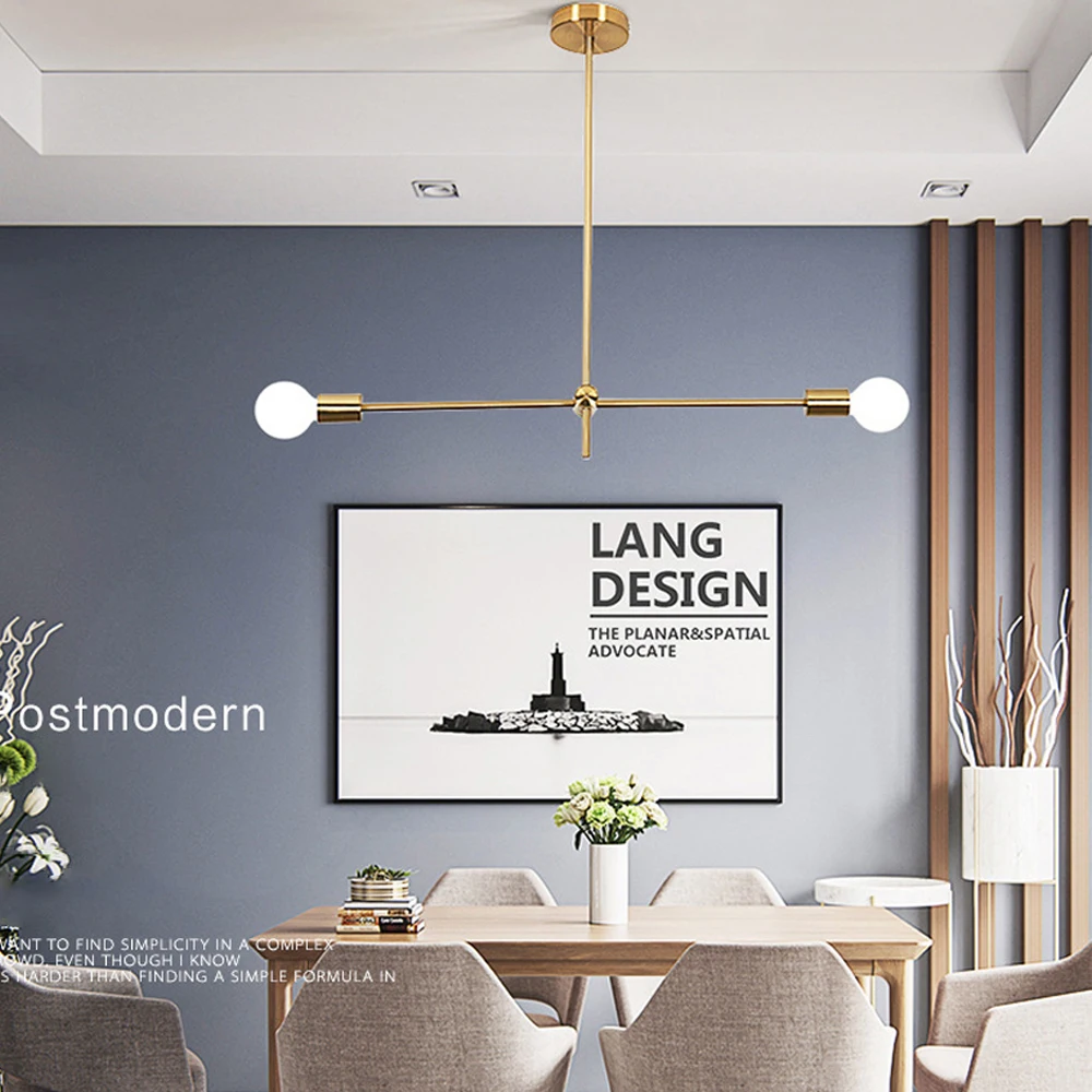 Современный подвесной светильник в скандинавском стиле черные дизайнерские