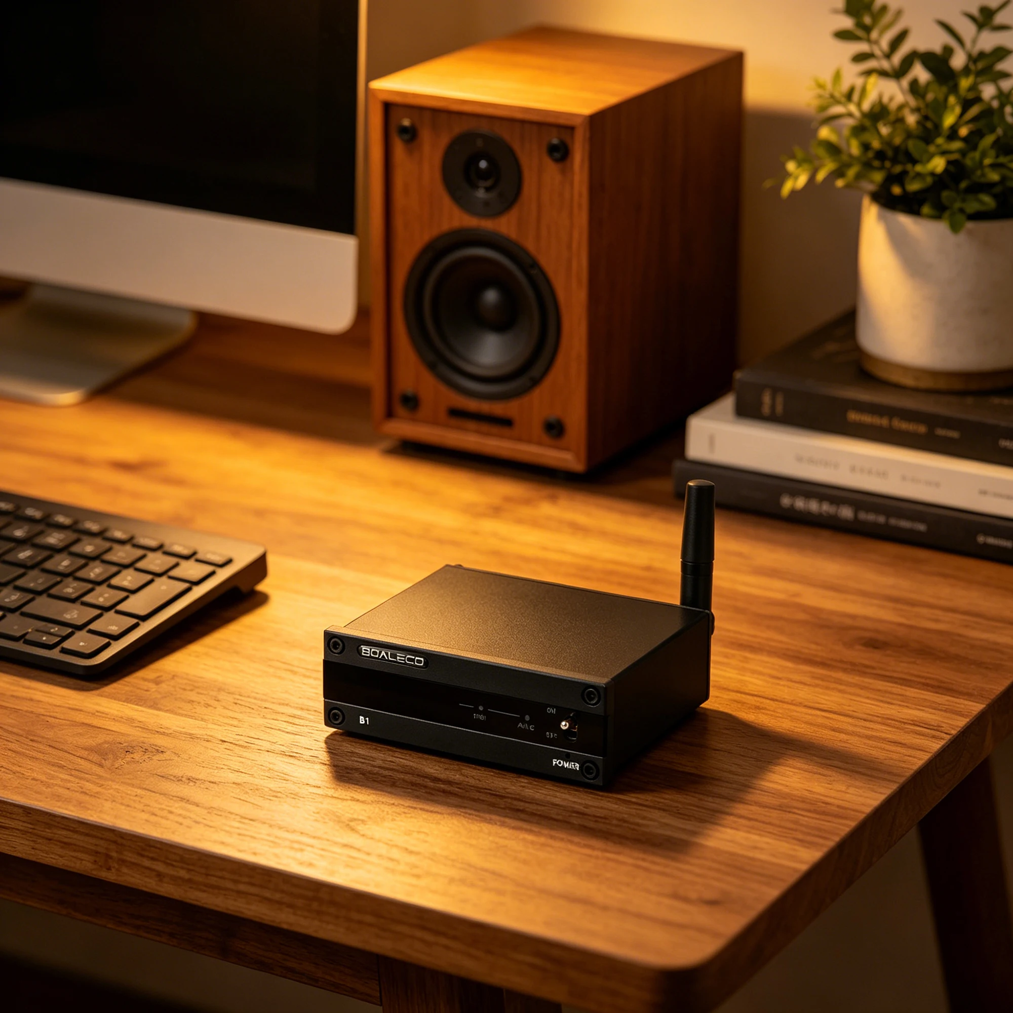 Фото Аудиоприемник BOALECO B1 HiFi Bluetooth с передачей звука Hi-Res без потерь, aptX HD, выходы RCA/оптический/коаксиальный для усилителя и колонок №2