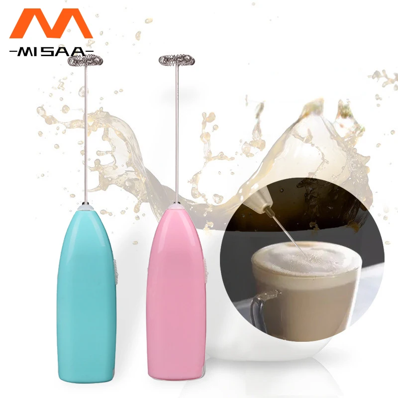 

Электрический взбиватель яиц, взбиватель молока для кофе, бытовой кухонный мини-блендер из нержавеющей стали для кофе, молока, чая, кухонные приборы