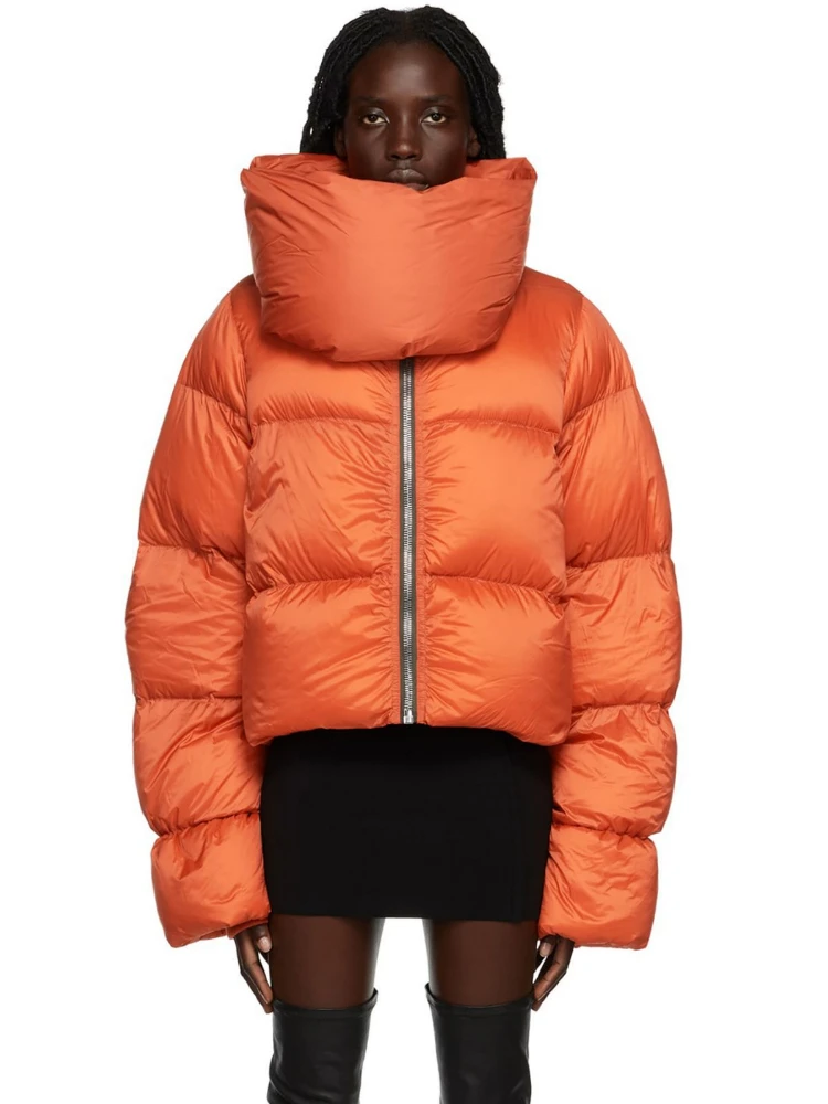 Sunny Turtleneck Thick Parkas Quilted Warmth Long Sleeve Winter Cotton-Padded Puffer Bubble Coat Casual Wild Skinny Outwear