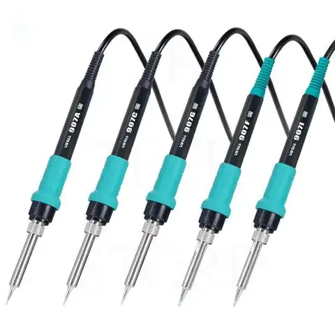 Паяльная станция Yihua, электрическая железная ручка, кермет, нагревательный сердечник, противоожоговая силиконовая ручка 907A 907C 907G 907F 907I