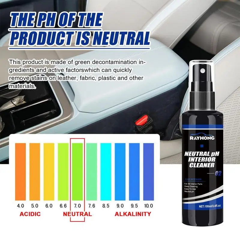 

100ml Multipurpose Cleaning Agent High Quality Powerful Stain Removal Spray Portable Cleaners For Car Interior Leather Seat