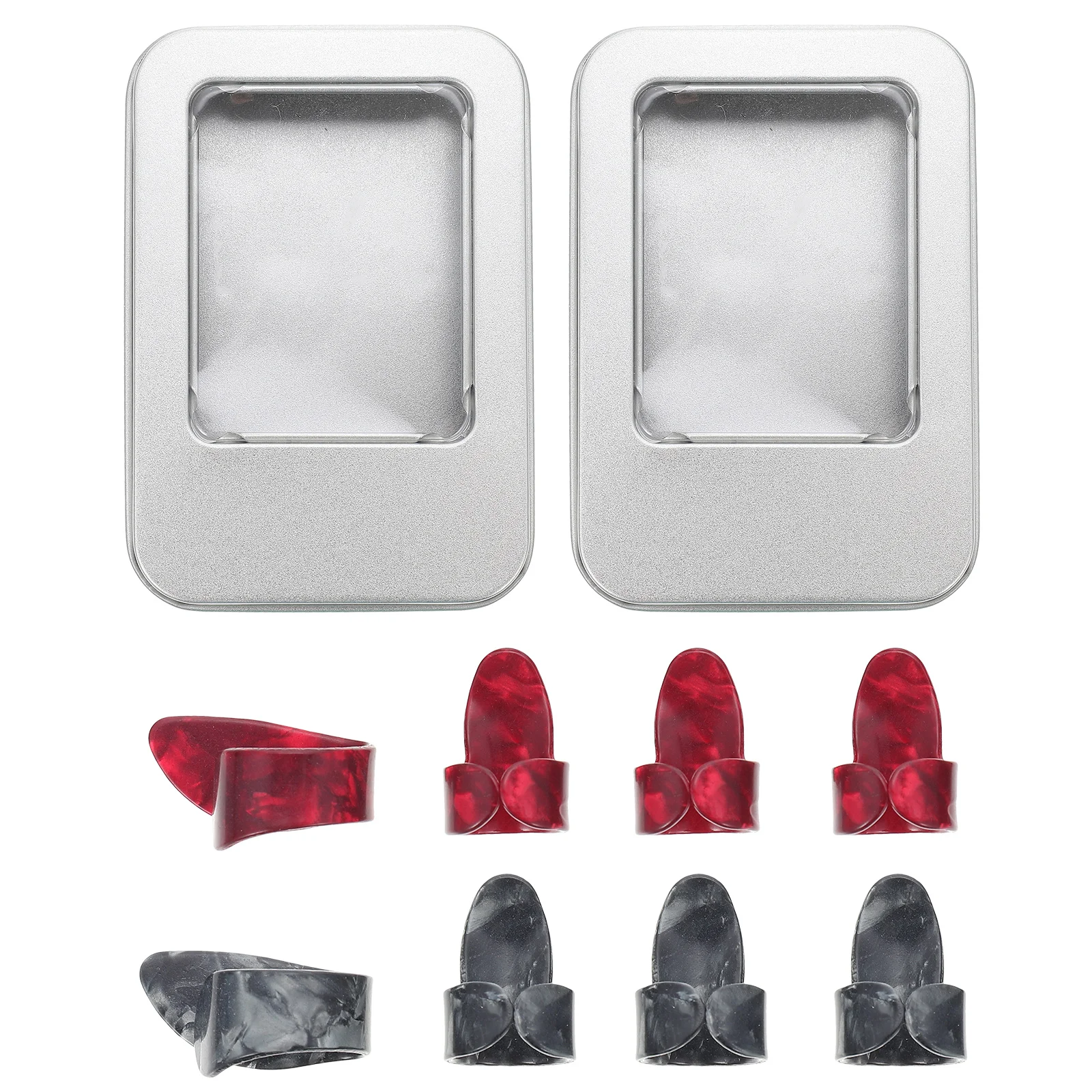 

2 Sets Fingertip Protection Covers Guitar Practice Finger Cover Finger Tool