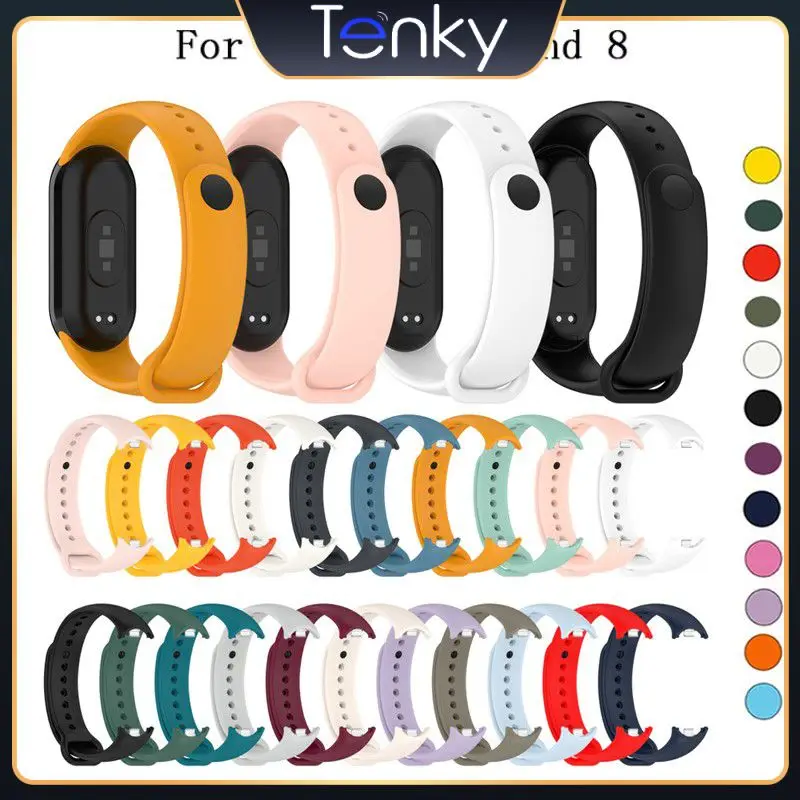 

Silicone Strap For Xiaomi 8 Smart Band 8 NFC Bracelet Replacement Wristband Miband8 Correa Mi Band Sport Watchband Accessories