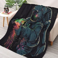 astronaut blankets velvet autumnwinter space lover astronomy portable warm throw blanket for sofa couch bedding throws