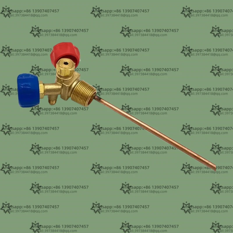 Фото Специальный стальной цилиндрический клапан для переработки и наполнения хладагента Hongsen, овечий рожок высокого низкого давления, руководство swi-tch №1
