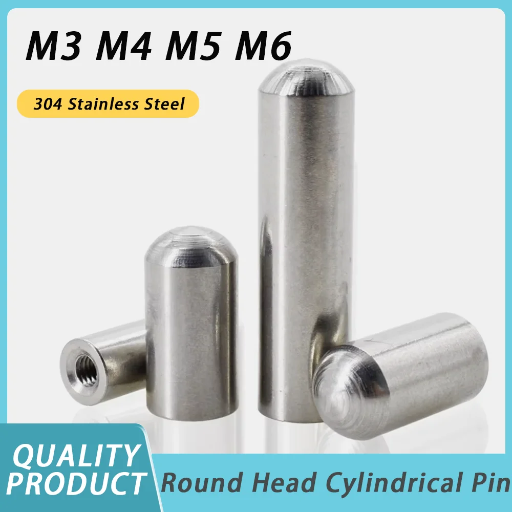 

Internal Thread Round Head Cylindrical Pin M3 M4 M5 M6 304 Stainless Steel Hollow Pin Internal Tooth Hole Positioning Dowel Pin