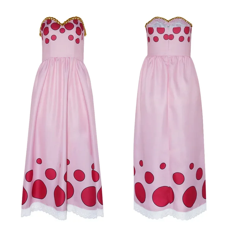 Аниме Linlin Big Mom Косплей Костюм Капитан Маскировка Полный комплект Женское Платье