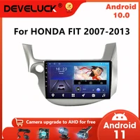 android 10 2 din car radio for honda fit jazz 2007 2013 multimedia video player gps navigation 4g net rds carplay dvd head unit