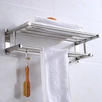 bathroom towel holder storage organizer shelf stainless steel wall mounted towel rack home hotel wall shelf for kitchen bathroom