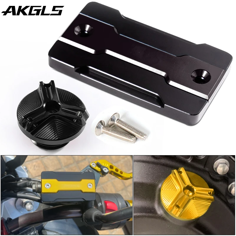 Крышка передней тормозной жидкости мотоцикла и крышка топливного наполнителя