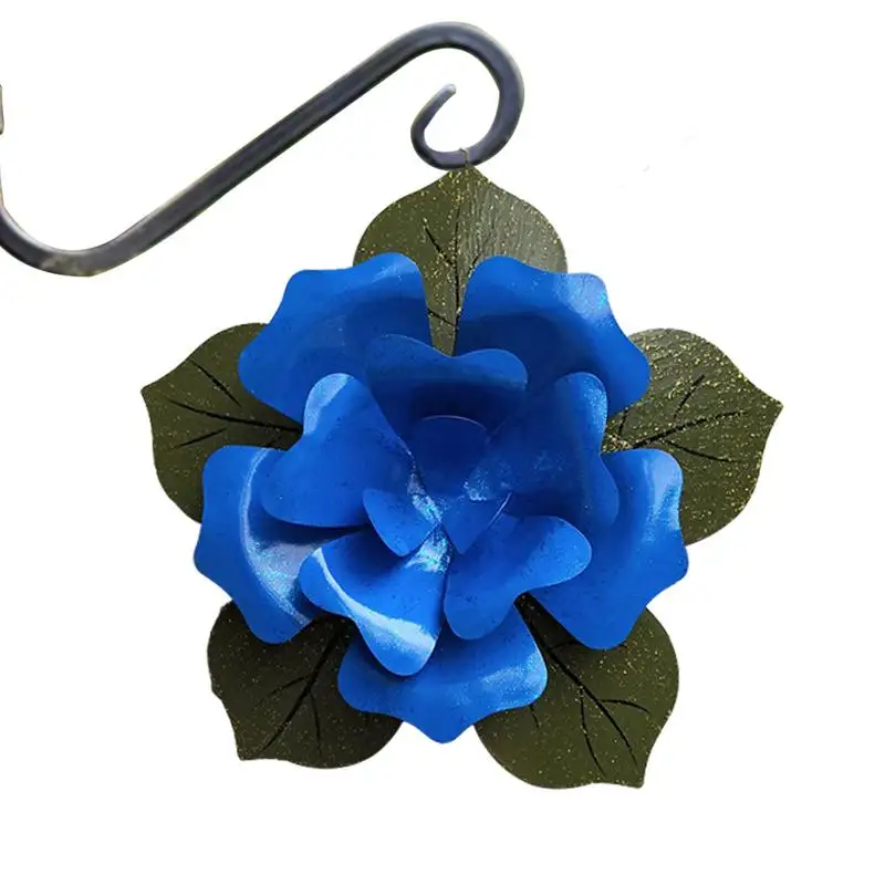 

Metal Flower Wall Decor Wrought Iron Rose Wall Art Decorations Spring Yard Garden Flower Decor Spring Boho Art Cute Flowers