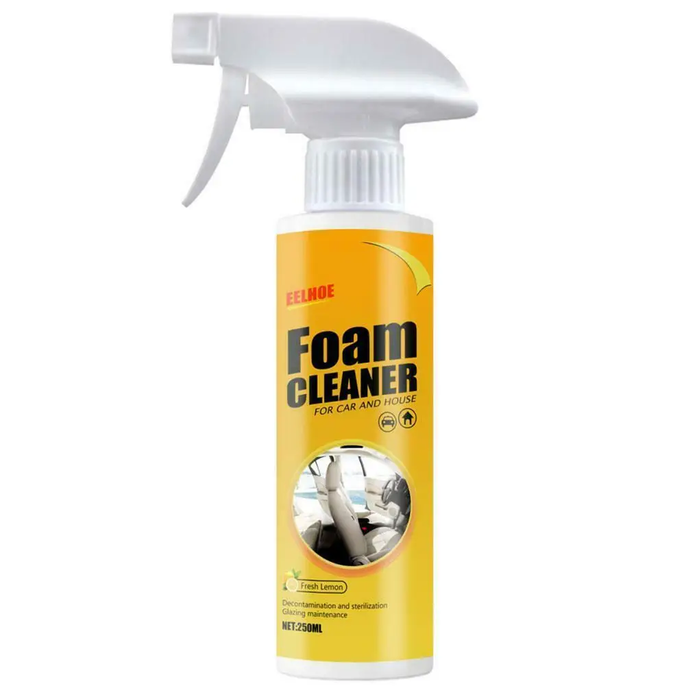 250ml Multi Purpose Foam Cleaner For Deep Cleaning Car Interior Home Wash Maintenance Surfaces Spray Foam Cleaner