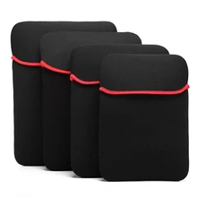 10 14 15.6 17 inch Double Faced Laptop Pouch Protective Bag Neoprene Soft Sleeve Tablet PC Case Bag Waterproof Laptop Bag
