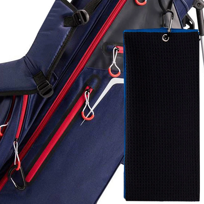 

Полотенце для гольфа 30x50см с крючком 4color microfiber ткань для аксессуаров для гольфа для гольфа