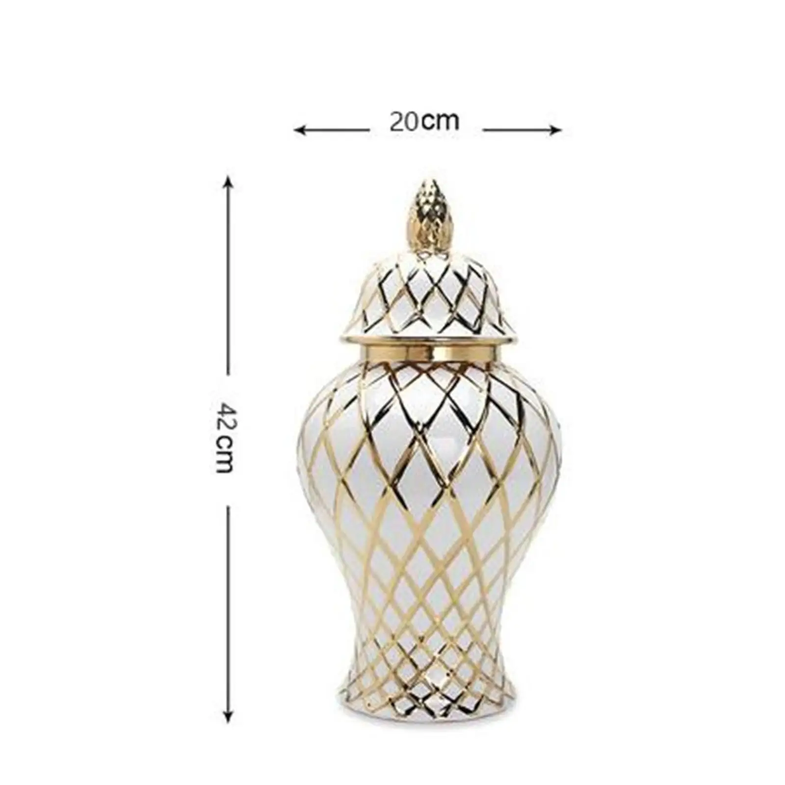 

Modern Ceramic Ginger Jar Flower Vase Porcelain Jar Handicraft Universal for Restaurant Table Centerpiece Decor Gift Collection