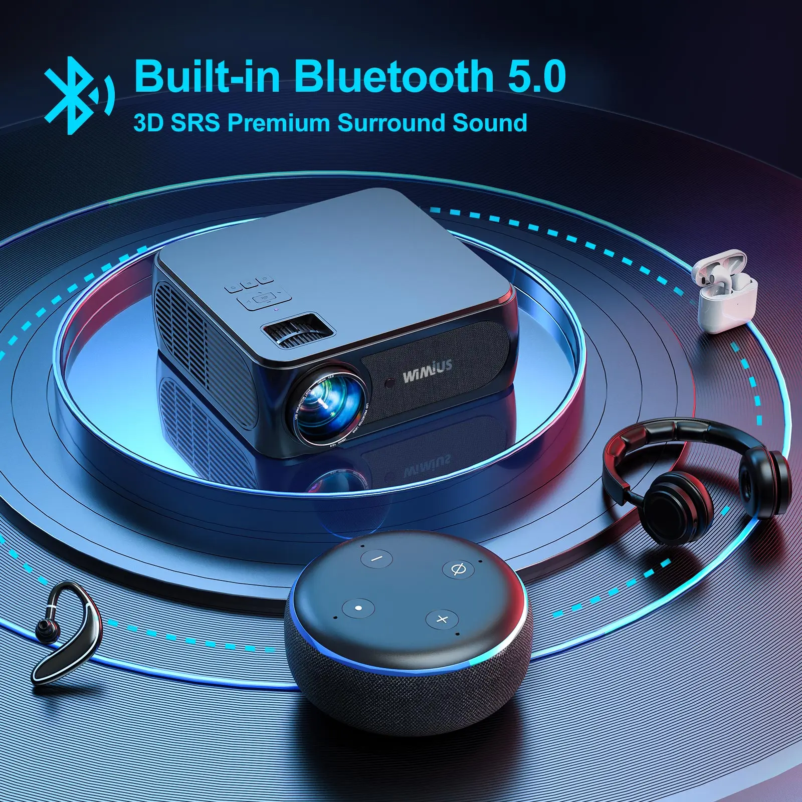 Najtaniej Projektory K8 4K 5G WiFi Projektor Bluetooth Full HD Natywny 1080p 15000 Kontrast 4P/4D Keystone Projektor Wideo Na Zewnątrz