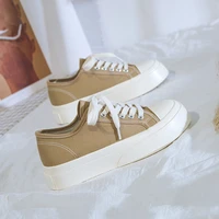 women canvas vulcanized female lace up casual sneakers fashion solid flats autumn sport shoes ladies comfortable footwear