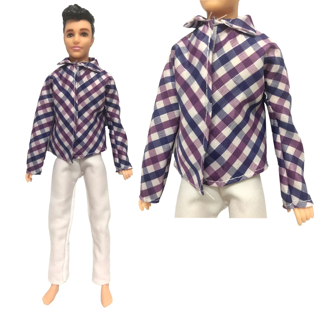 

NK Official 1 Set New Male Doll Clothing Set Fashion Casual Wear Handmade Clothes Outfit For 29CM Ken Prince Doll Accessories