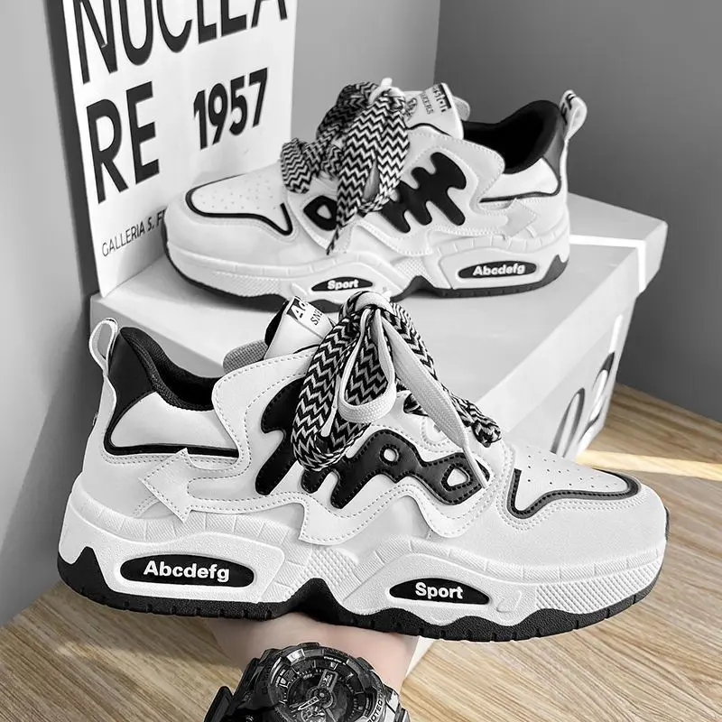 Осенняя мужская повседневная обувь модная уличная удобная для скейтборда