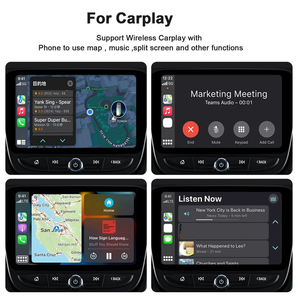 Carplay проводной и беспроводной смарт-бокс автомобильный адаптер Android AI Box Dongle Plug