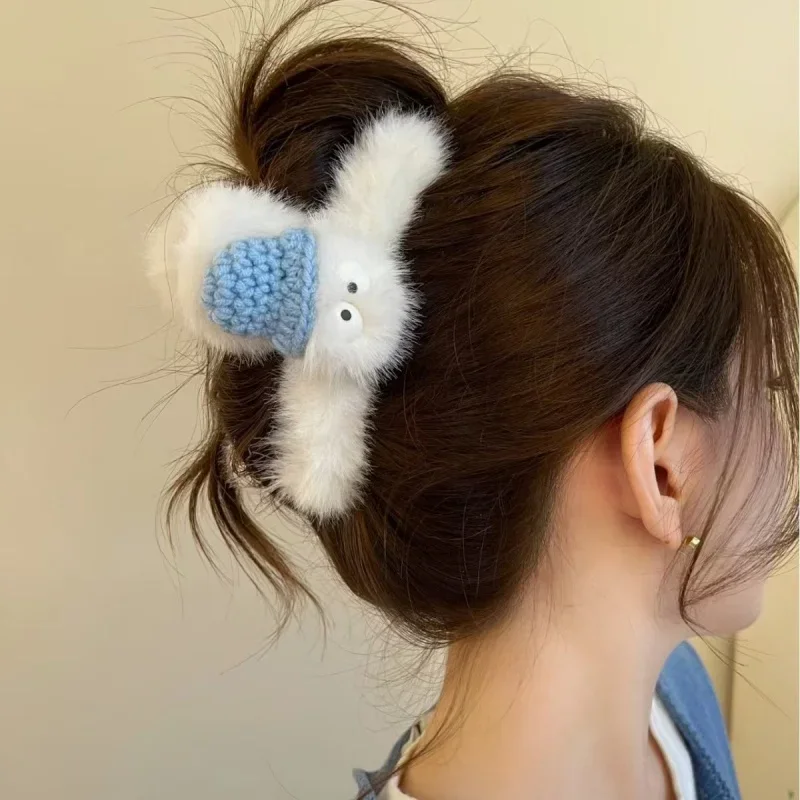 Новое поступление осенне-зимний высококачественный плюшевый коготь для волос