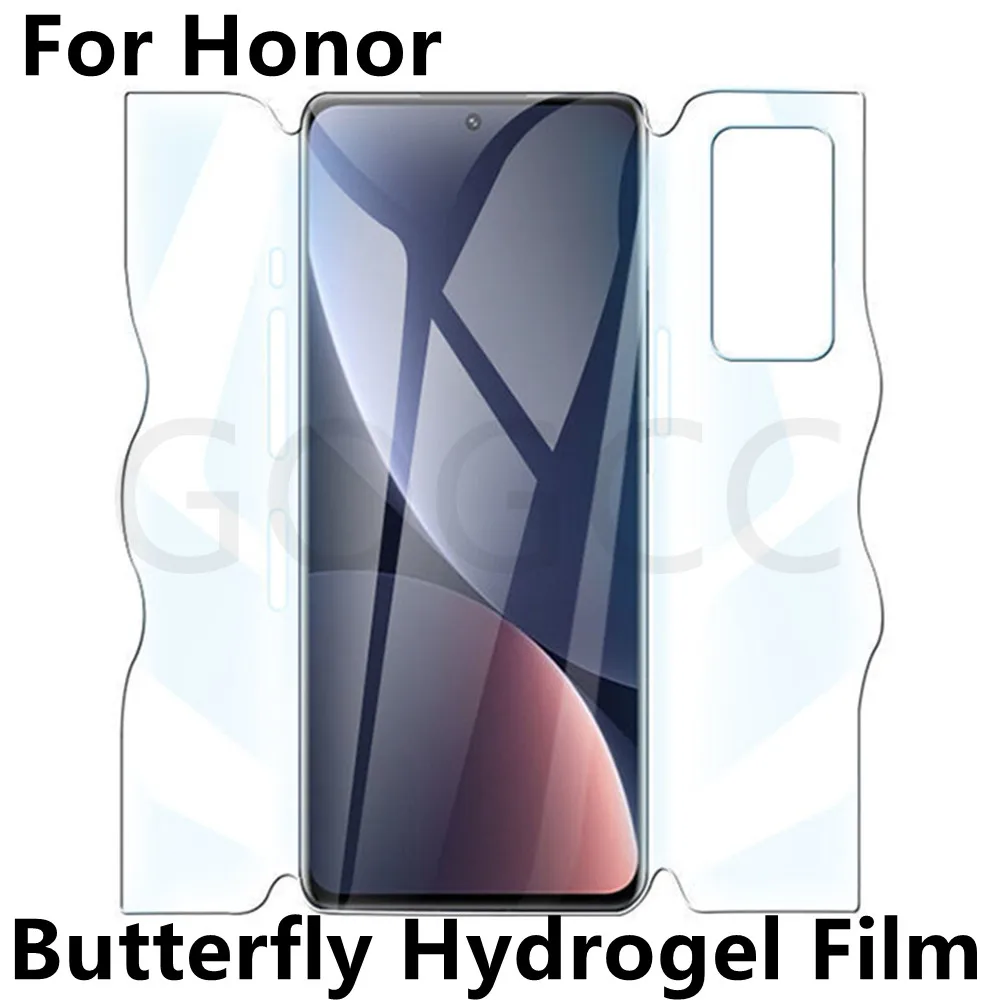 

3/5/10Pcs Full Body 360 Butterfly Hydrogel Film For HONOR 30 50 60 V40 Magic 3 4 Pro Plus 5G HD TPU Screen Protector Protective