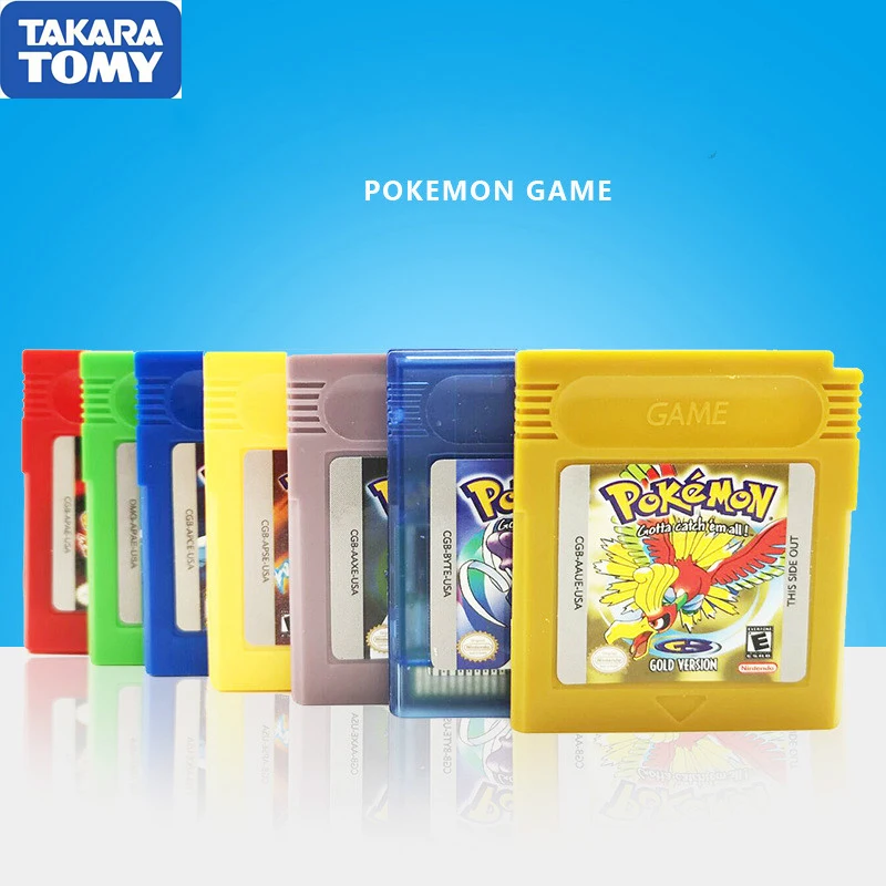 

16-битная игровая консоль с картриджем Pokemon GBC Games, Классическая игра, коллекция красочных версий на английском языке