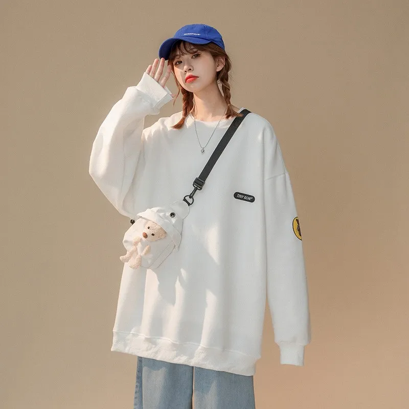 Женские толстовки Techwear толстовка большого размера d Корейская уличная одежда в
