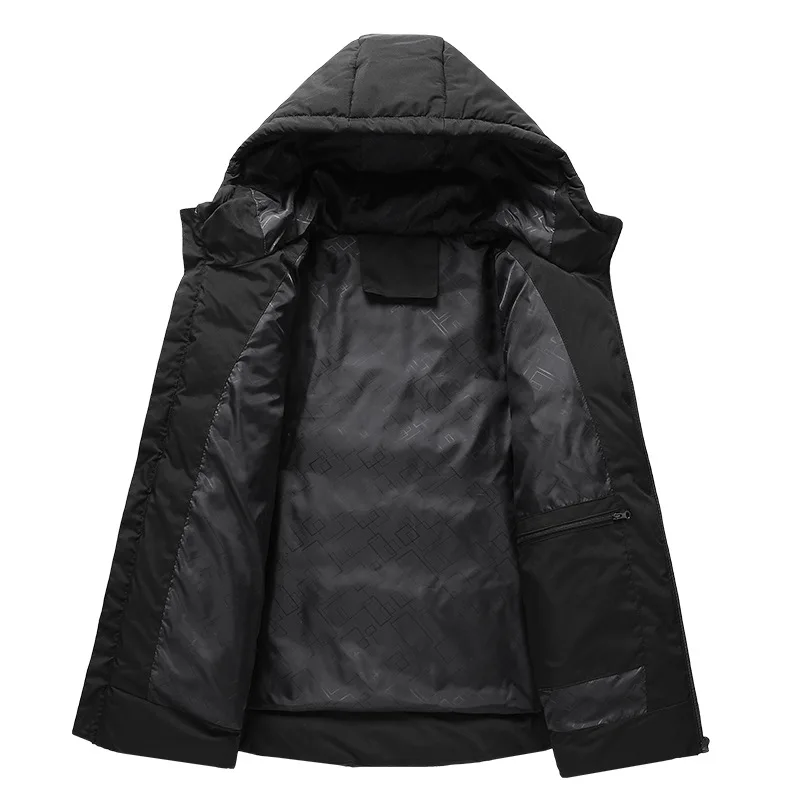 Intelligent Heating Cotton Padded for Men  Heating Padded Clothes USB Charging Temperature  Winter Jacket Men