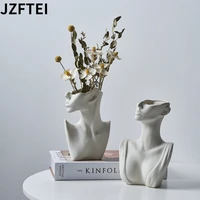 portrait ceramic vase modern art sculpture home decor plant room living flower table gifts bedroom for centerpieces for weddings