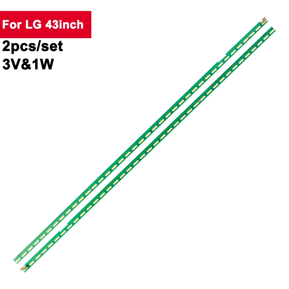 3V 2W 39-Leds Tv Backlight For LG 43inch Bar Backlight Strip 43LF5400-CA 43LF5900-UB 43LF5400 43LF5900 43LF5400 43LF5400-UB