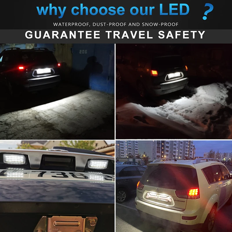 1 пара 18SMD светодиодные лампы для номерного знака Mitsubishi OUTLANDER XL(CW) 2006-2012 Lancer Sportback