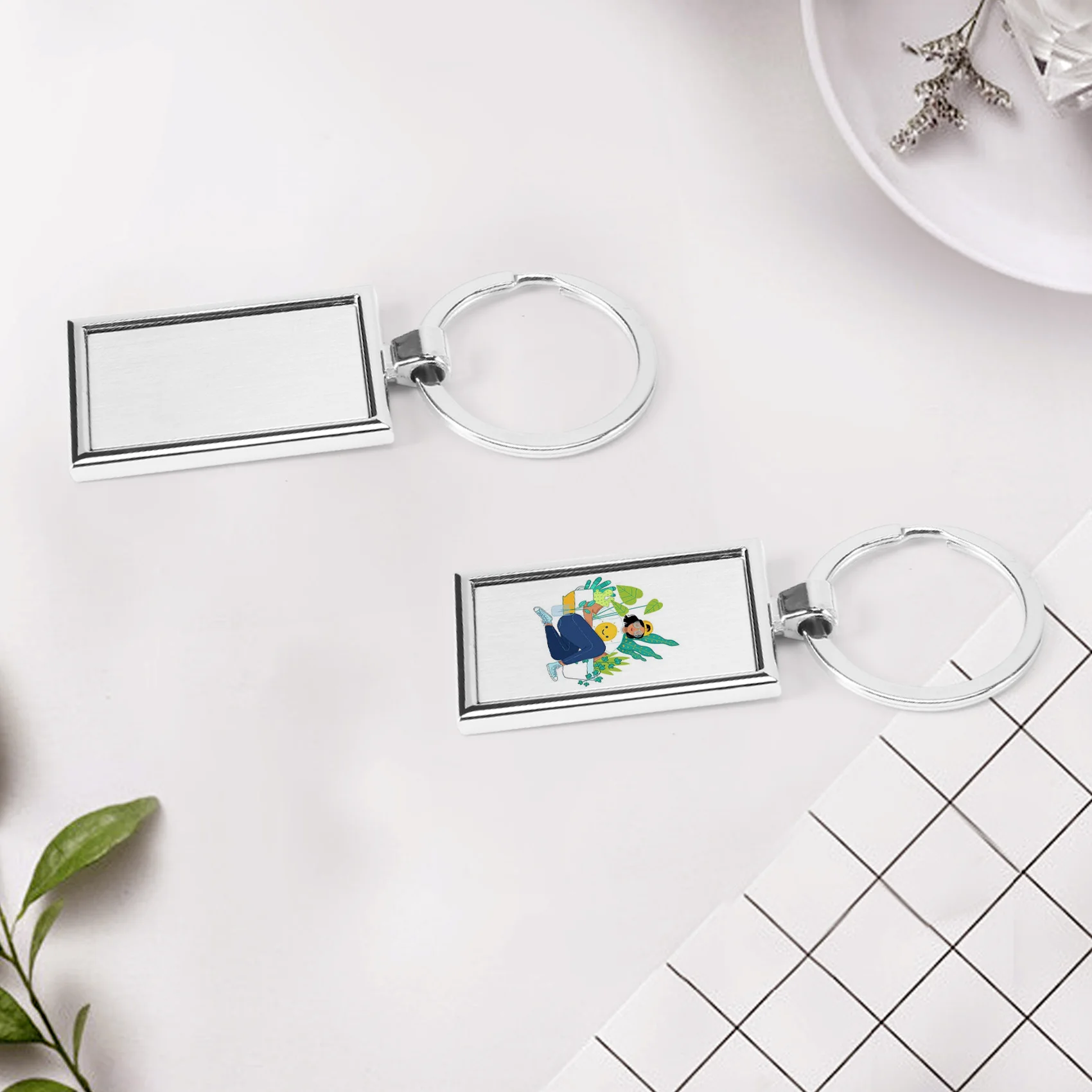 Металлические кольца для ключей 12 шт