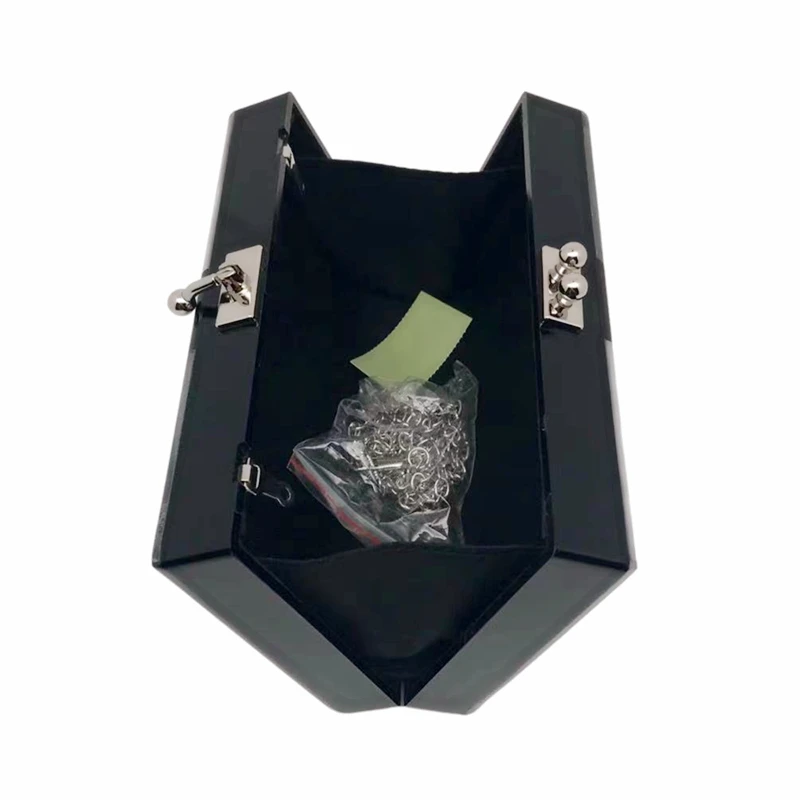 Дизайнерская Женская акриловая вечерняя сумка модный треугольный клатч в стиле