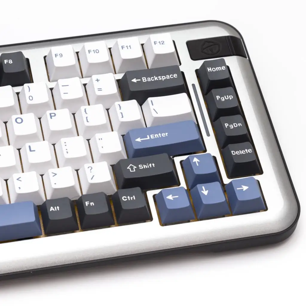 Фото Колпачки для клавиш Arctic GMK 173, колпачки для клавиш Cherry Profile Double Shot PBT для механической клавиатуры MX Switch, черные, белые колпачки для клавиш ISO DIY №4