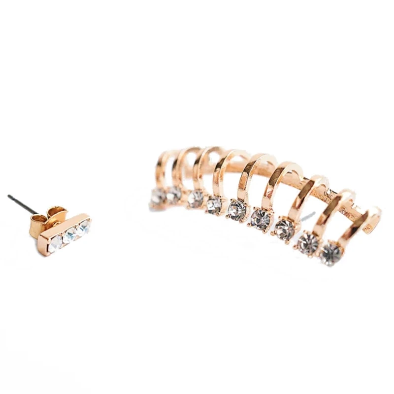 

2 шт., женские серьги-каффы с клипсой