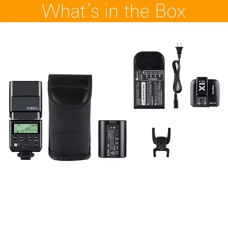 Вспышка Godox V350C V350N V350S V350F V350O TTL HSS 18000s с триггером X1T для Canon, Nikon, Sony, Fuji, Olympus (art.: 3920d97ec1fed) - 3920d97ec1fed