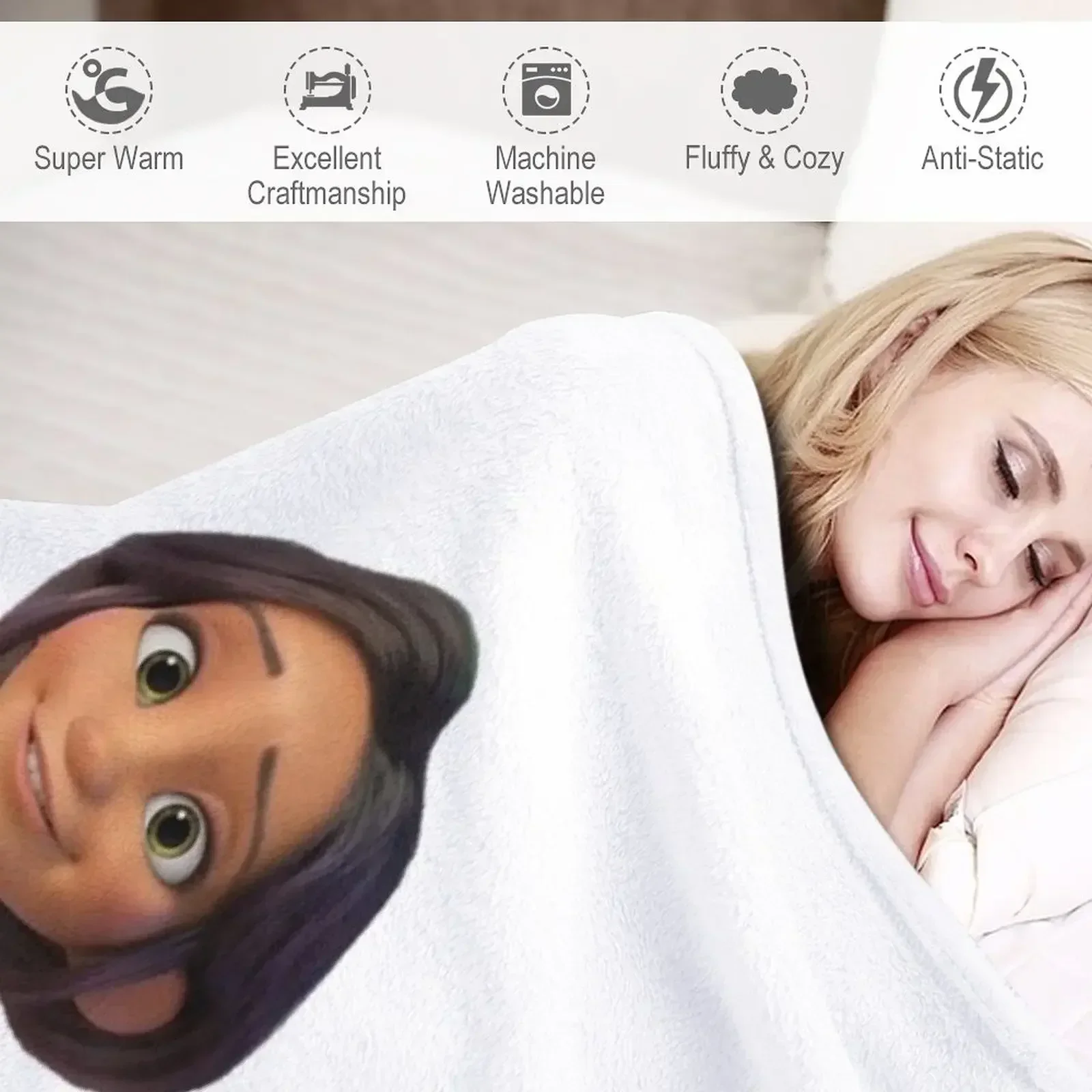 Dawn Betterman - The Croods A New Age Throw Blanket Furry Weighted Blankets