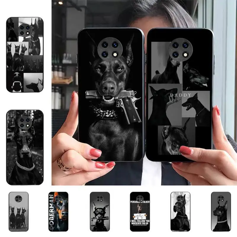 

Animal Dachshund Doberman dog Phone Case for Samsung S20 lite S21 S10 S9 plus for Redmi Note8 9pro for Huawei Y6 cover