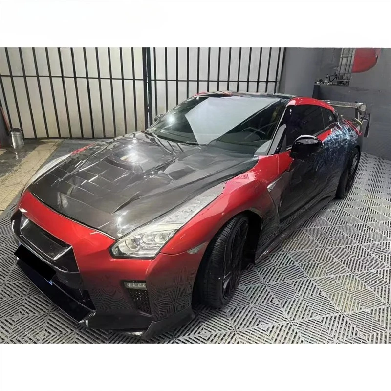 Высококачественный капот из сухого карбона для GTR R35 в стиле Imp, новый, стандартный, кованый, сотовой структуры, автомобильный бампер. (art.: 3920dcf696cca) - 3920dcf696cca