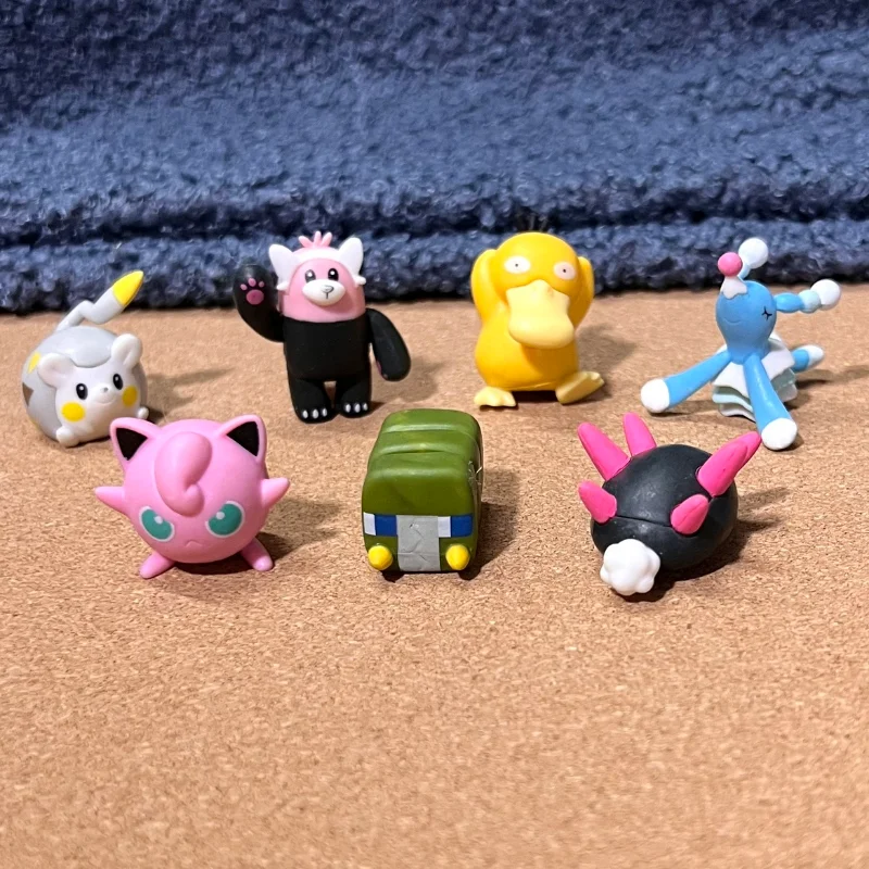 

Pokemon Jigglypuff Brionne Doll Small 2-3.5 Cm Psyduck Pyukumuku Bewear Togedemaru Q Version Series ModelToy Ornament Kids Gifts