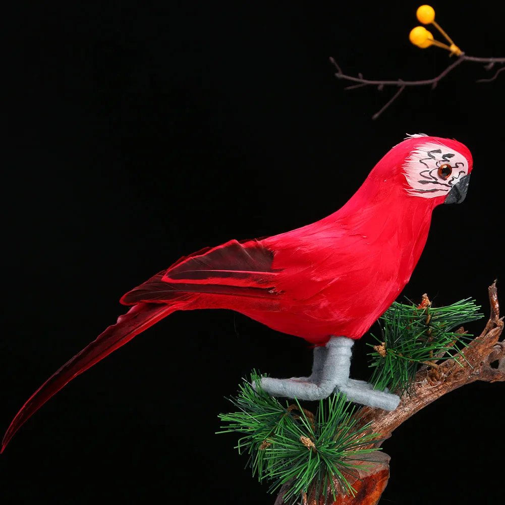 

DIY Garden Decor Props Ornaments Lawn Tree Decor Foam Feather Birds Simulation Feather Birds Artificial Foam Parrot