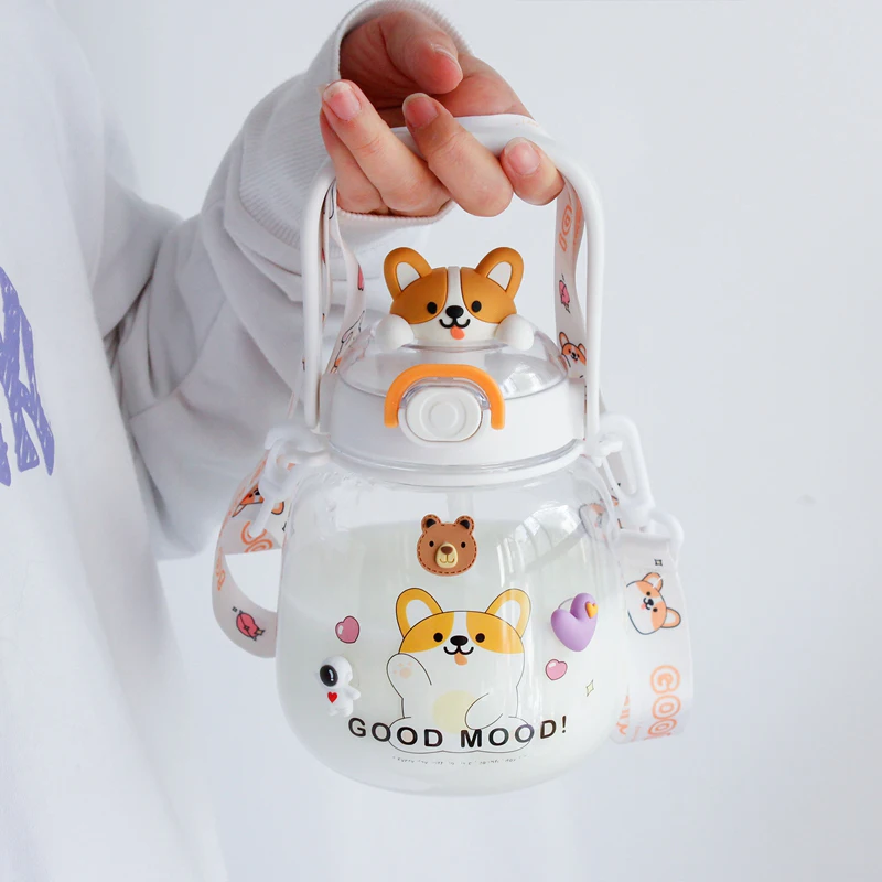 Милая бутылка для воды девочек детская кавайная пластиковая школьная сока